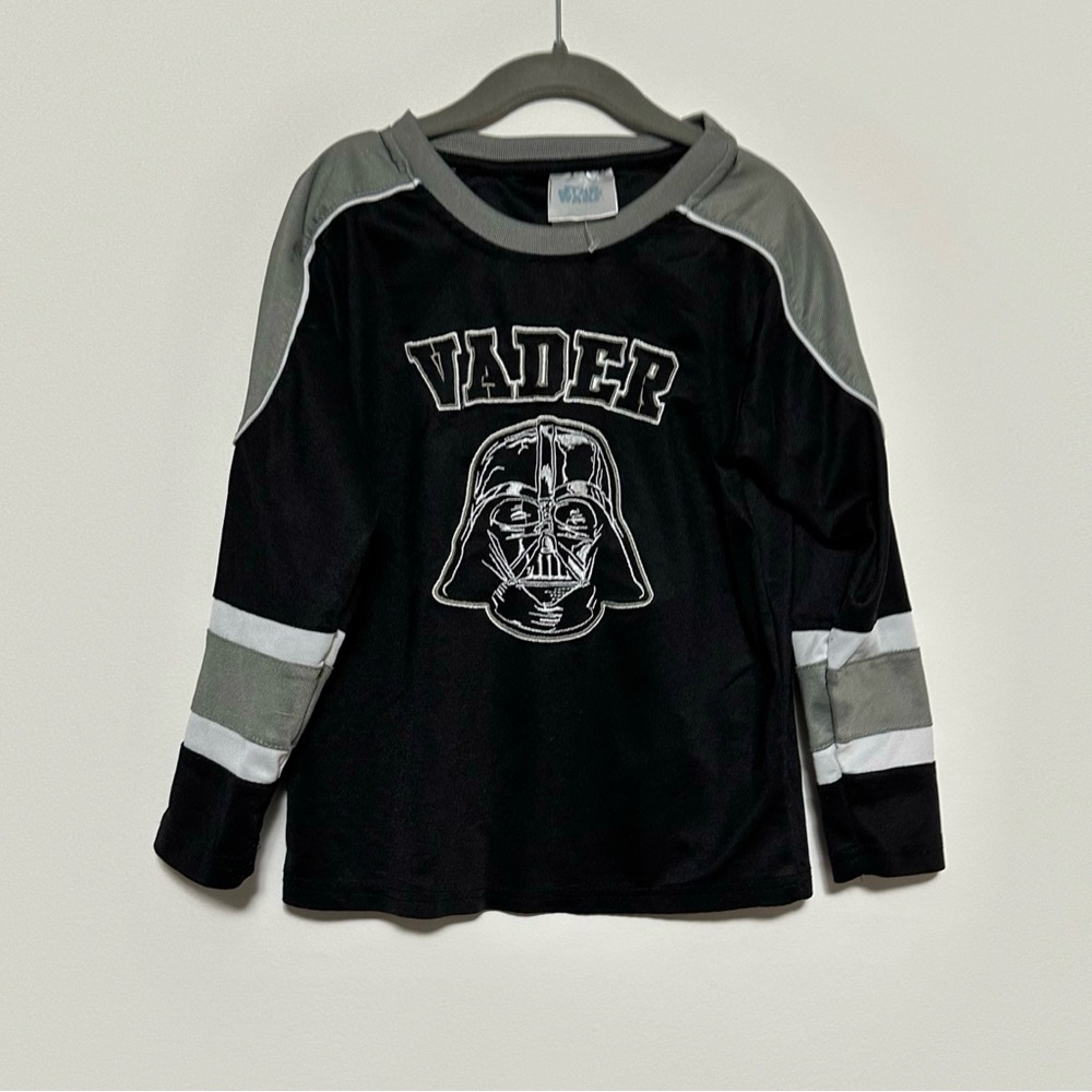 Star Wars Darth Vader Boys Embroidered Hockey Jersey Size 4